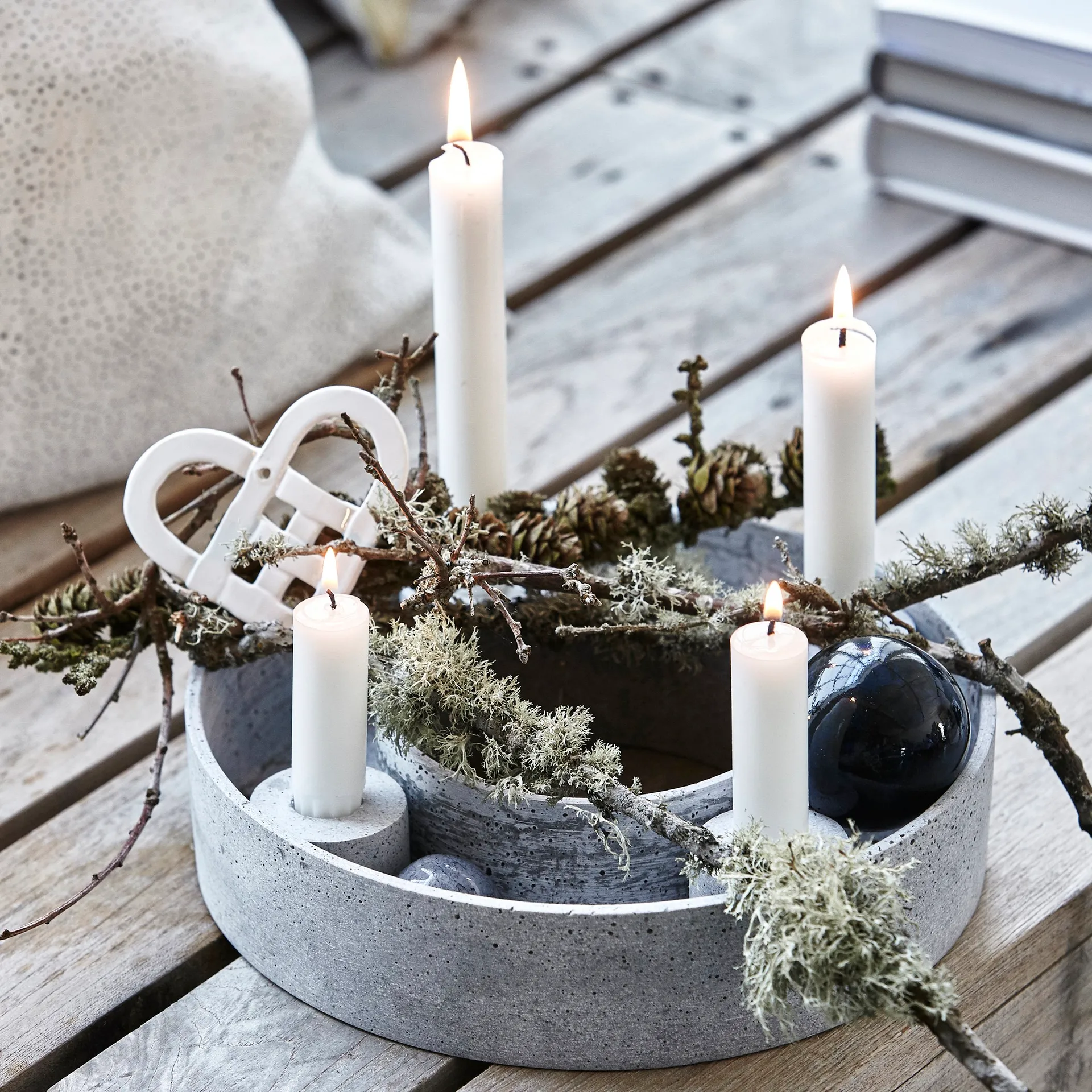 The Ring adventskandelaar Ø26 cm, Grey House Doctor