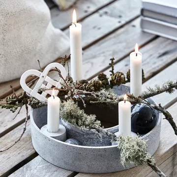 The Ring adventskandelaar Ø26 cm - Grey - House Doctor