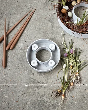 The Ring adventskandelaar Ø26 cm - Grey - House Doctor