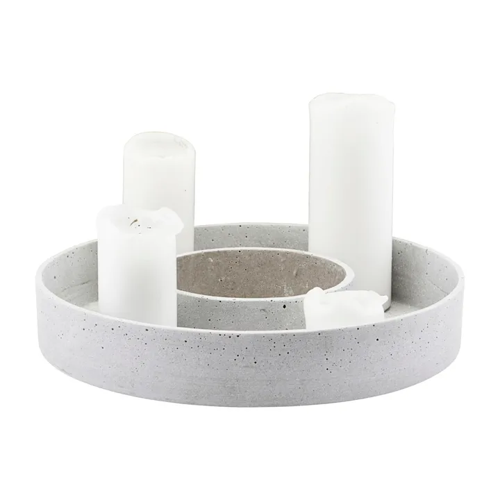 The Ring adventskandelaar - Beton - House Doctor