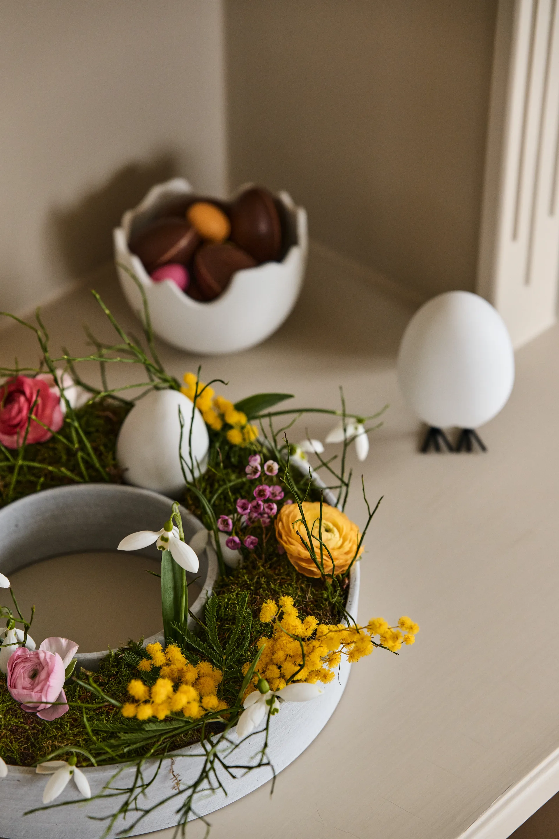 The Ring adventskandelaar voor blokkaarsen, Beton House Doctor