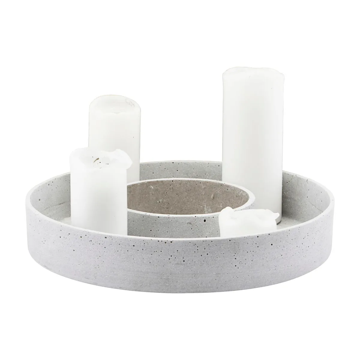 The Ring adventskandelaar voor blokkaarsen, Beton House Doctor