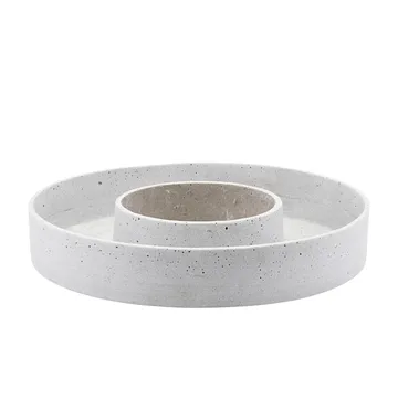 The Ring adventskandelaar voor blokkaarsen - Beton - House Doctor