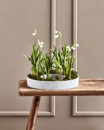 The Ring kandelaar voor blokkaarsen - Beton - House Doctor