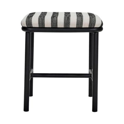 Toda kruk Ø38 cm - Zwart-Wit - House Doctor