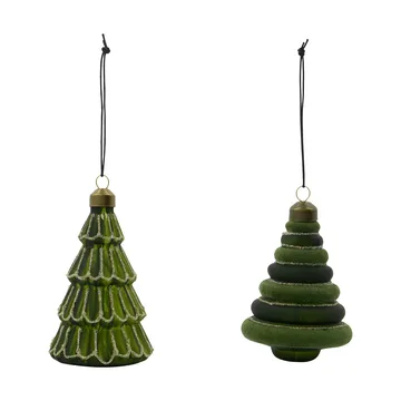Tree kersthanger 2-delig - Groen - House Doctor