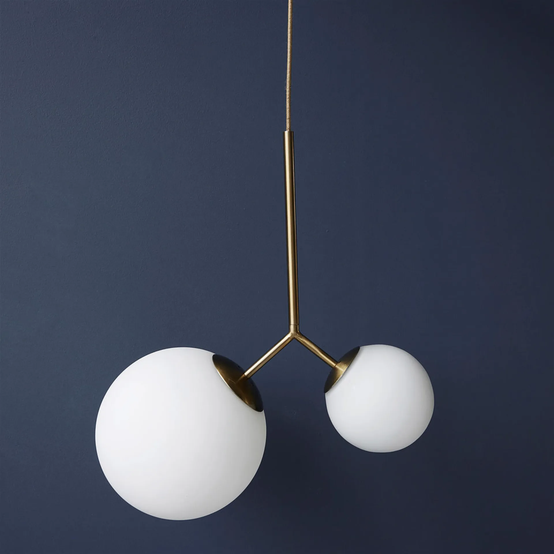 Twice hanglamp, opaalglas House Doctor