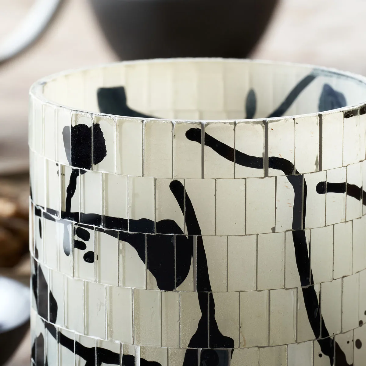 Vana waxinelichtjeshouder Ø10,5 cm, Zwart House Doctor