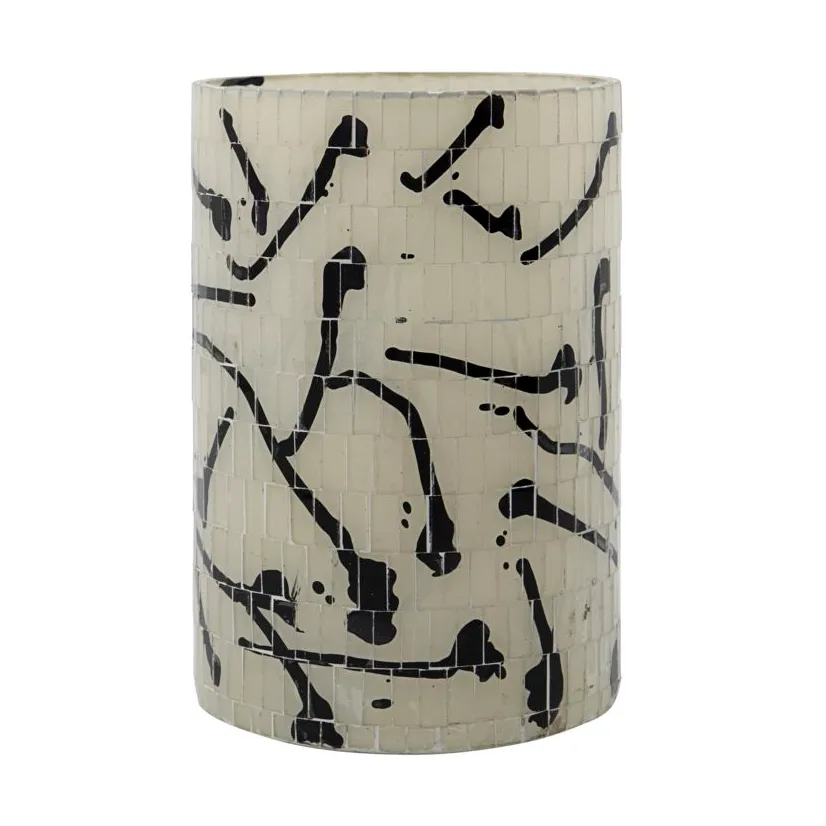 Vana waxinelichtjeshouder Ø13 cm, Zwart House Doctor