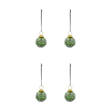 Vellu kerstbal 4-pack - Groen - House Doctor