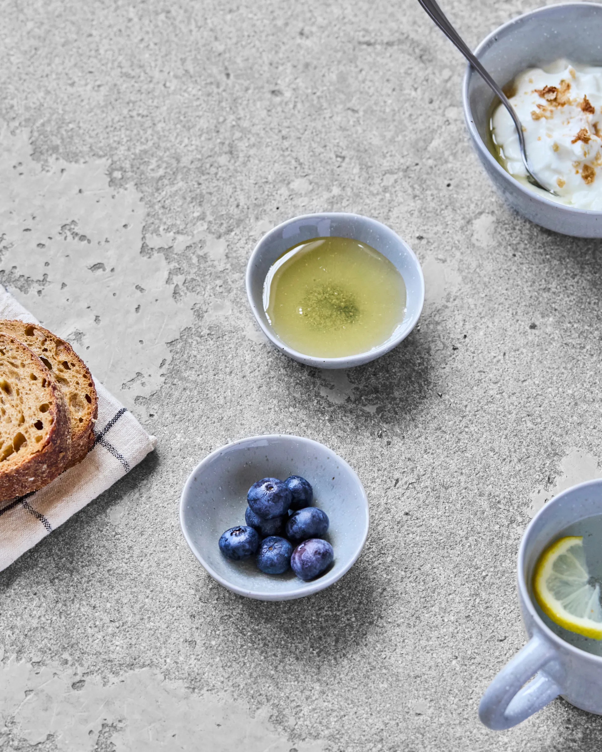 Vida schaal 6 cl 4-pack, Lichtblauw House Doctor