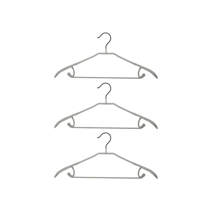 Ward kledinghanger 3-pack, Zwart-grijs House Doctor