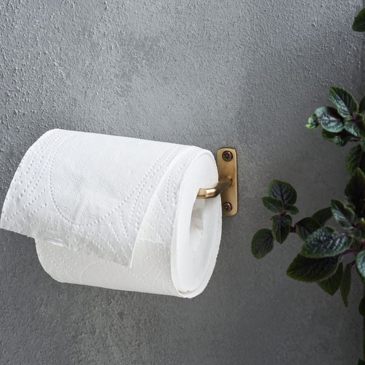 Welo wc-papierhouder, Geborsteld messing House Doctor