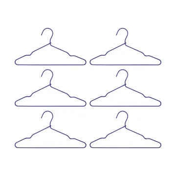 Wire hanger 6-pack - Blauw - House Doctor