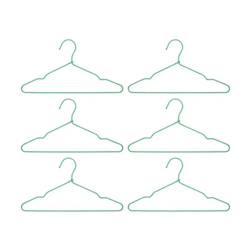 Wire hanger 6-pack - Groen - House Doctor