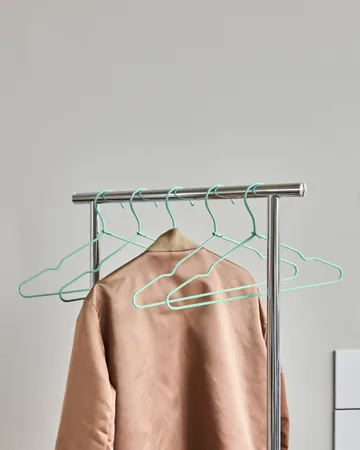 Wire hanger 6-pack - Groen - House Doctor