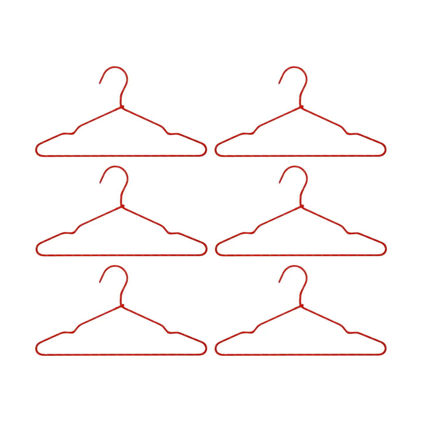 Wire hanger 6-pack, Rood House Doctor