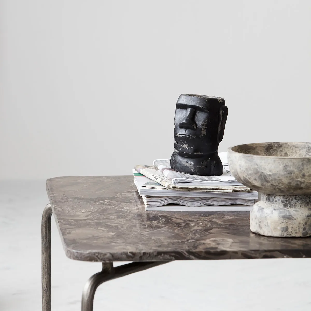 Wise sculptuur 16 cm, Zwart House Doctor