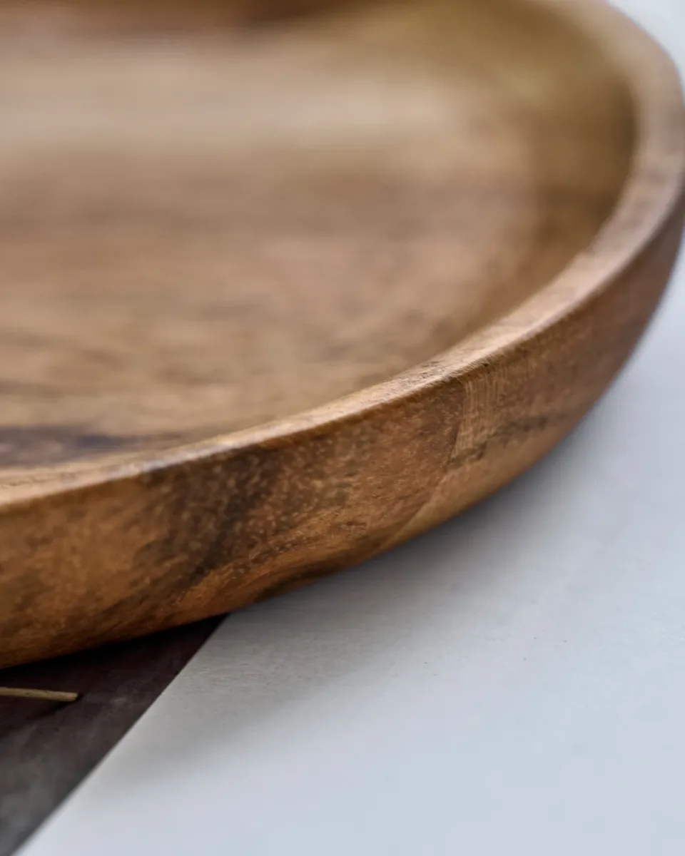 Wood dienblad 19x33 cm 2-pack, Natuur House Doctor