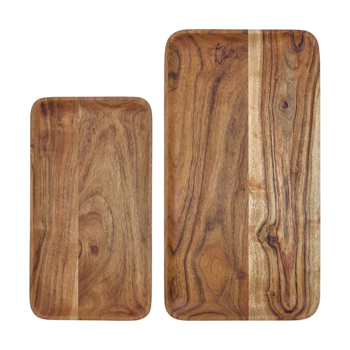 Wood dienblad 2-delig - Natuur - House Doctor