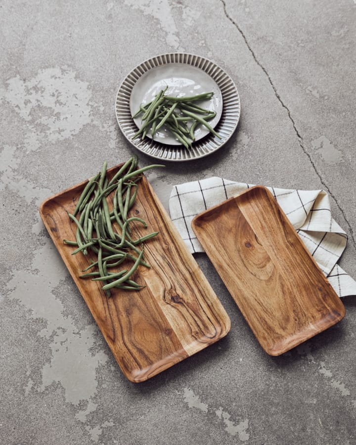 Wood dienblad 2-delig, Natuur House Doctor
