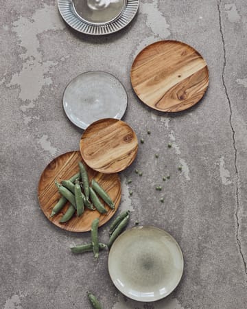 Wood dienblad Ø25 cm 2-pack - Natuur - House Doctor