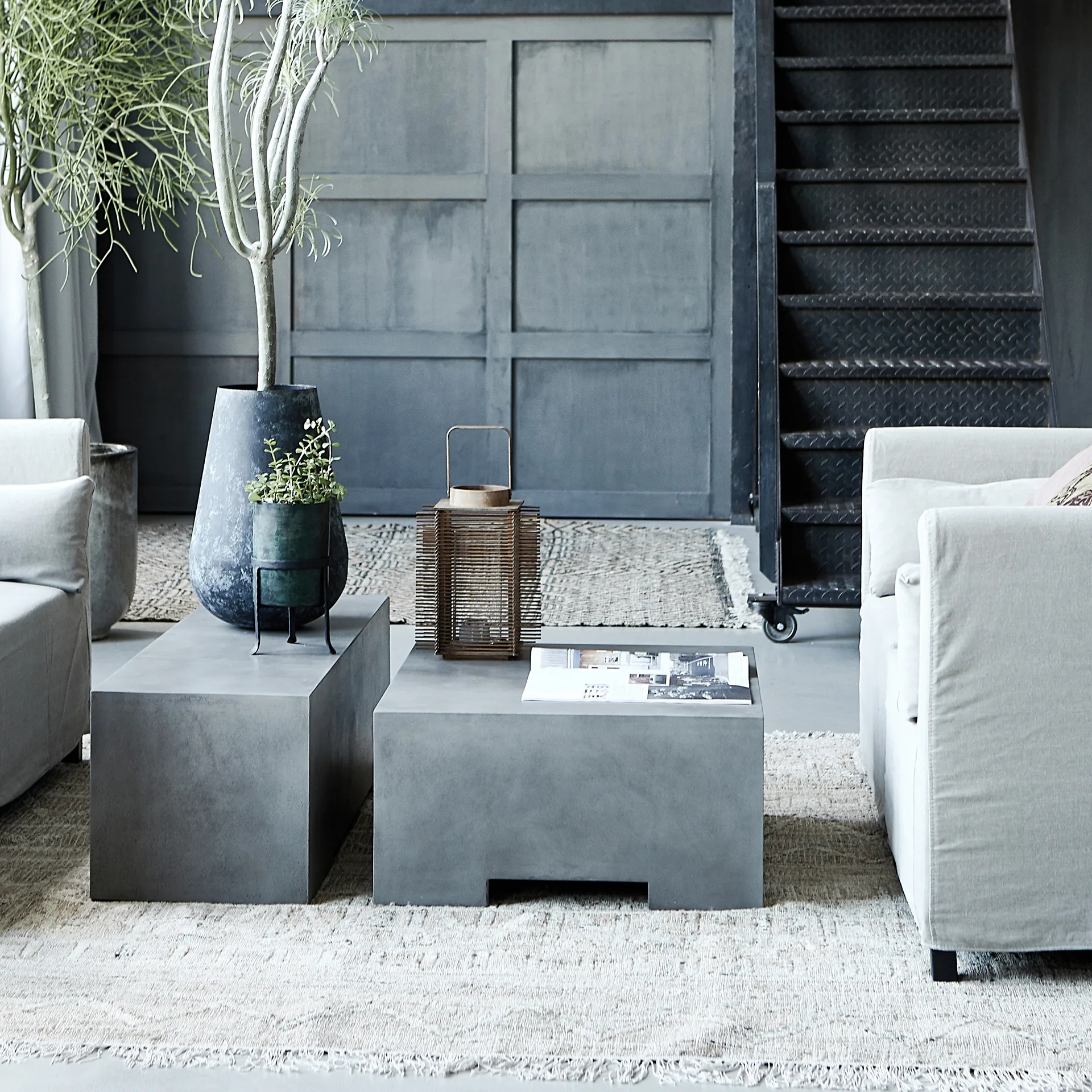 Wowe vloerkleed 180x180 cm, Beige House Doctor