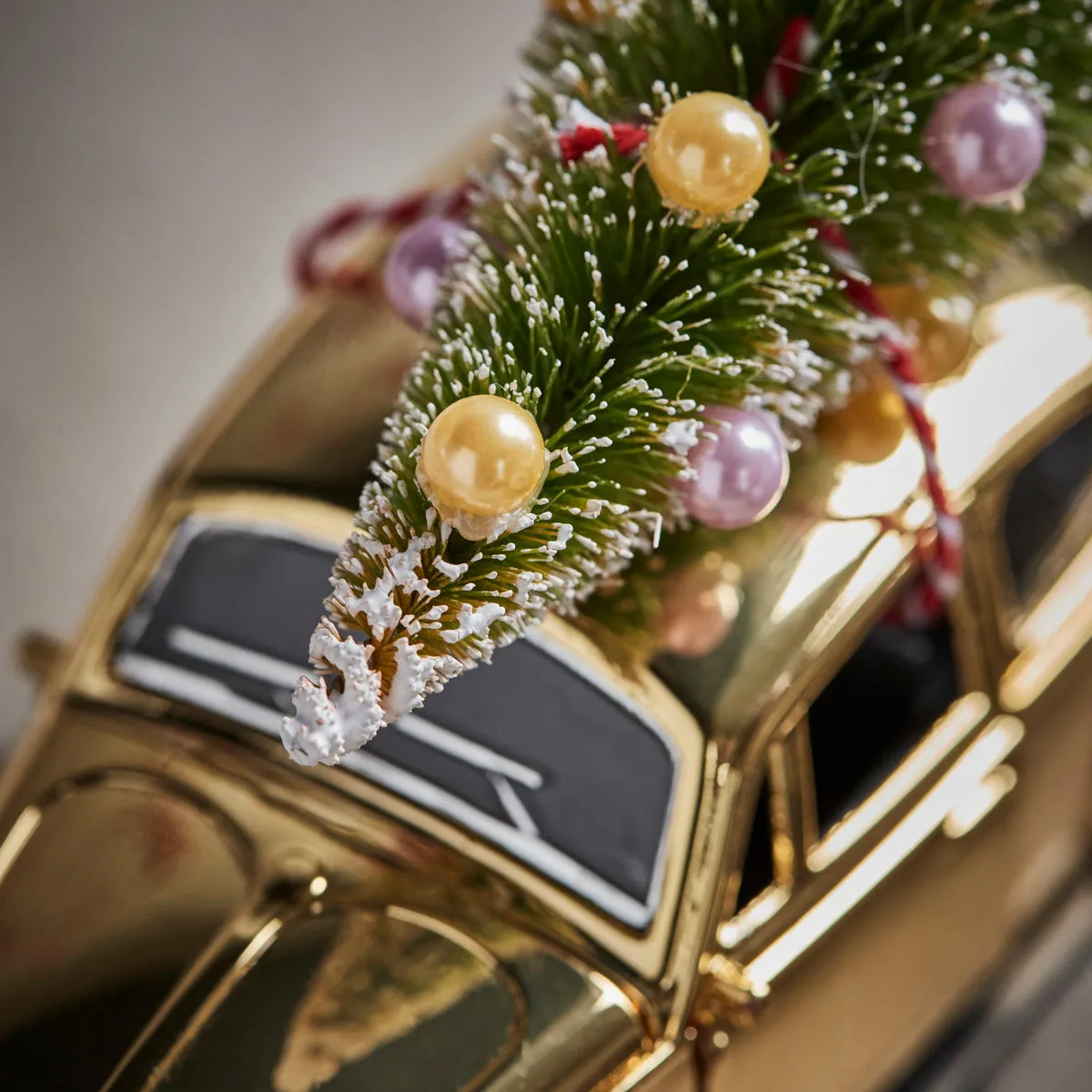Xmas Car kerstdecoratie, Goud House Doctor