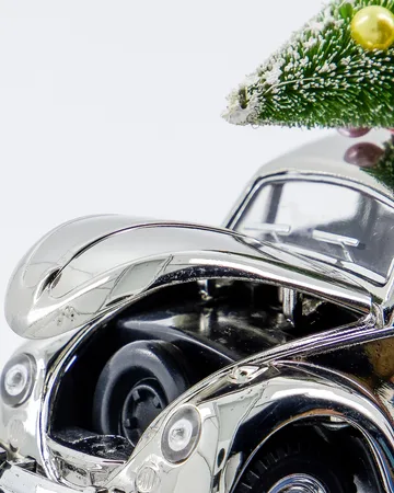 Xmas Car kerstdecoratie - Zilverkleurig - House Doctor