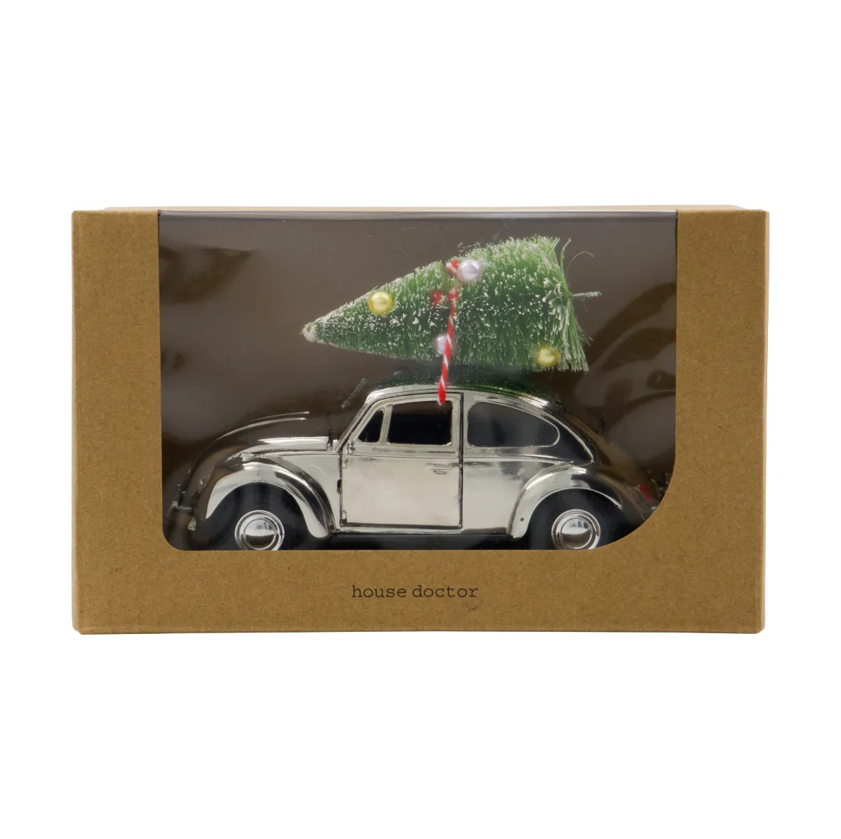 Xmas Car kerstdecoratie, Zilverkleurig House Doctor