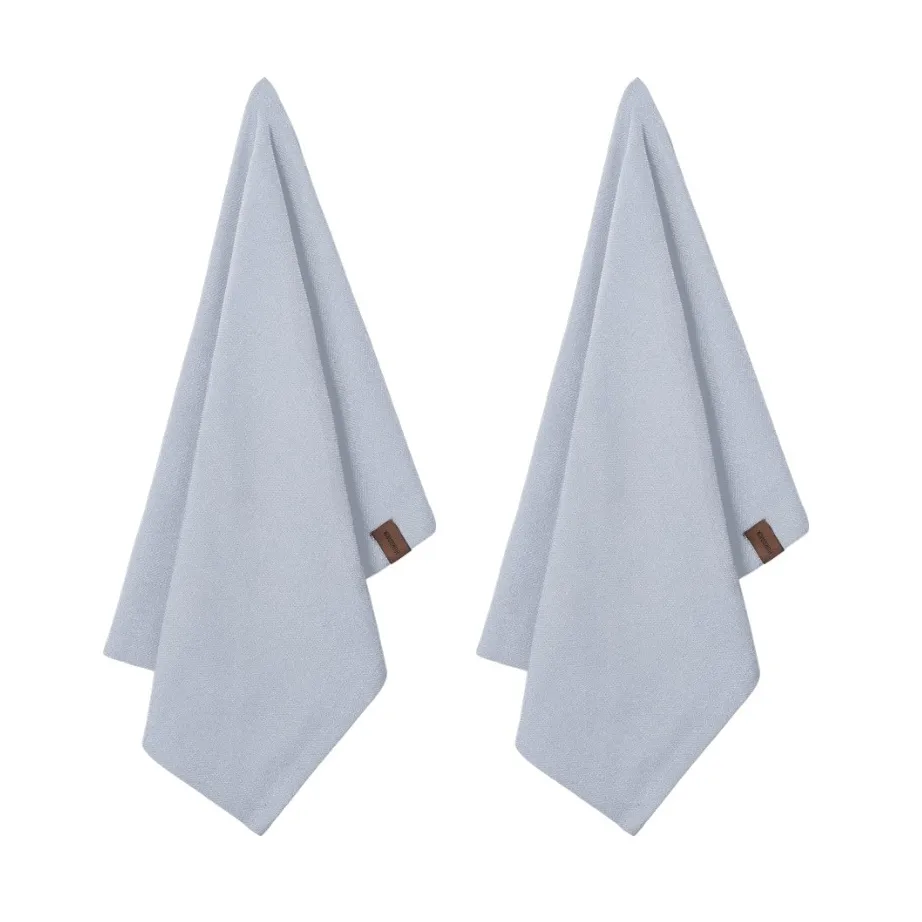 Humdakin ecologische theedoek 45x70 cm 2-pack, Blue glass Humdakin