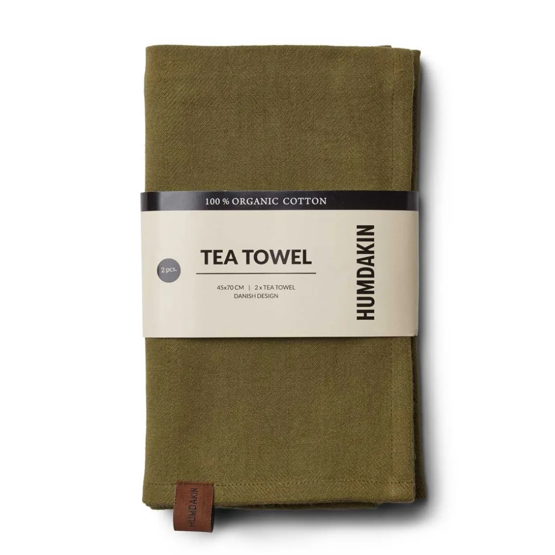 Humdakin ecologische theedoek 45x70 cm 2-pack, Fern Humdakin