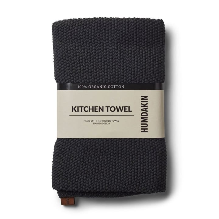Humdakin Knitted keukenhanddoek 45x70 cm - Coal  - Humdakin