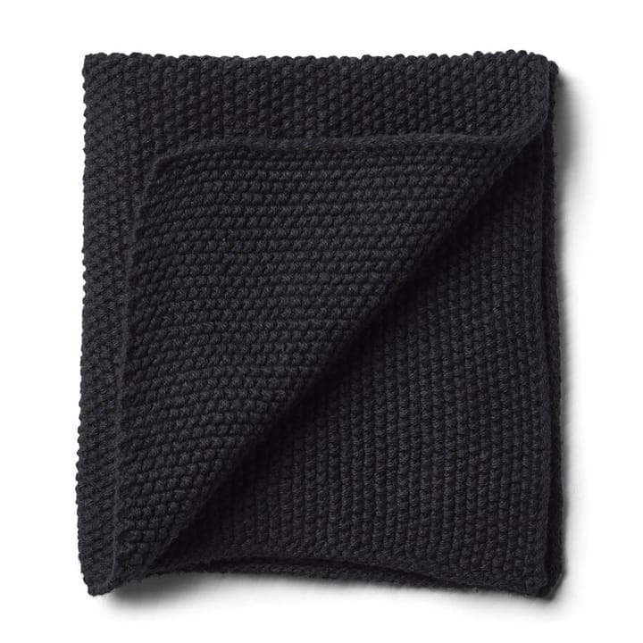 Humdakin Knitted vaatdoekje 28x28 cm - Coal  - Humdakin