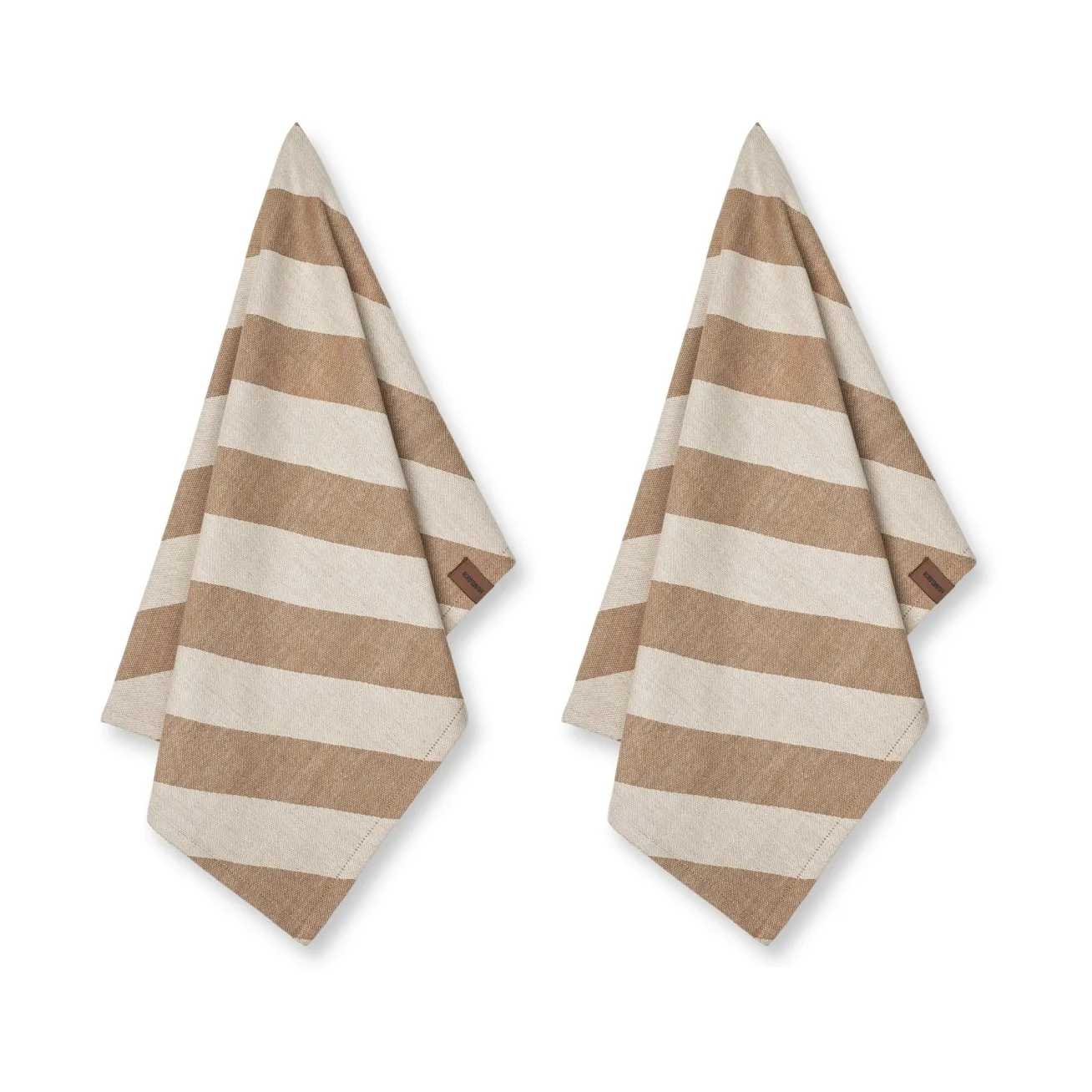 Humdakin Recycled theedoek 45x70 cm 2-pack, Beige candy Humdakin