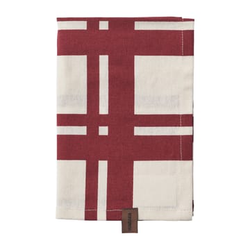 Humdakin Red Check keukenhanddoek 2-pack - Off white/Red - Humdakin