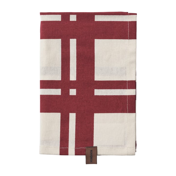 Humdakin Red Check keukenhanddoek 2-pack - Off white/Red - Humdakin
