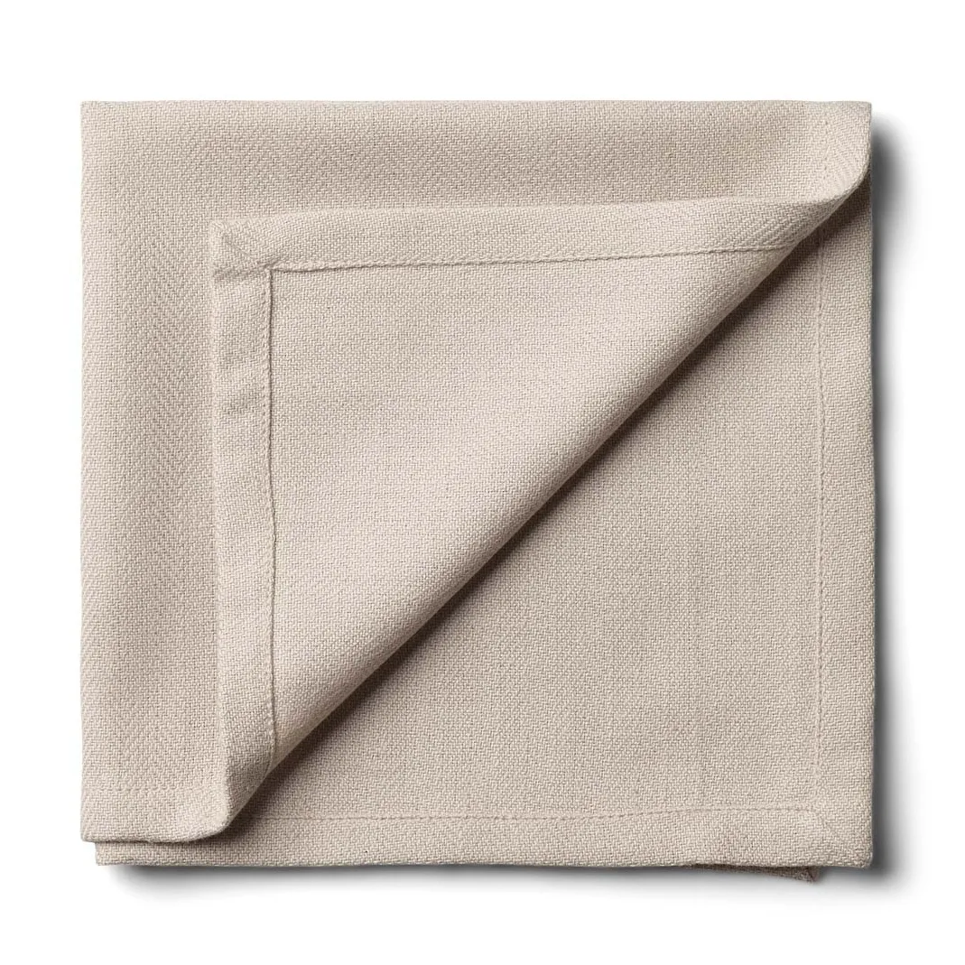 Humdakin stoffen servet 40x40 cm 2-pack, Light stone Humdakin