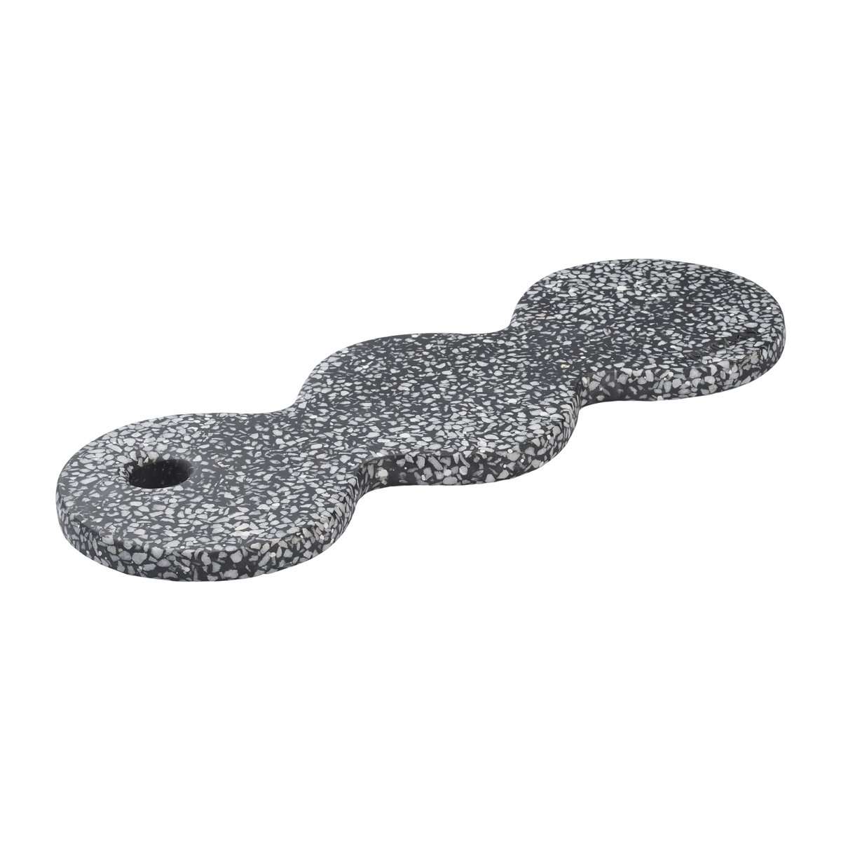 Humdakin Terrazzo plateau 40 cm Black | Scandinavisch Interieur | Dienbladen | Zwart