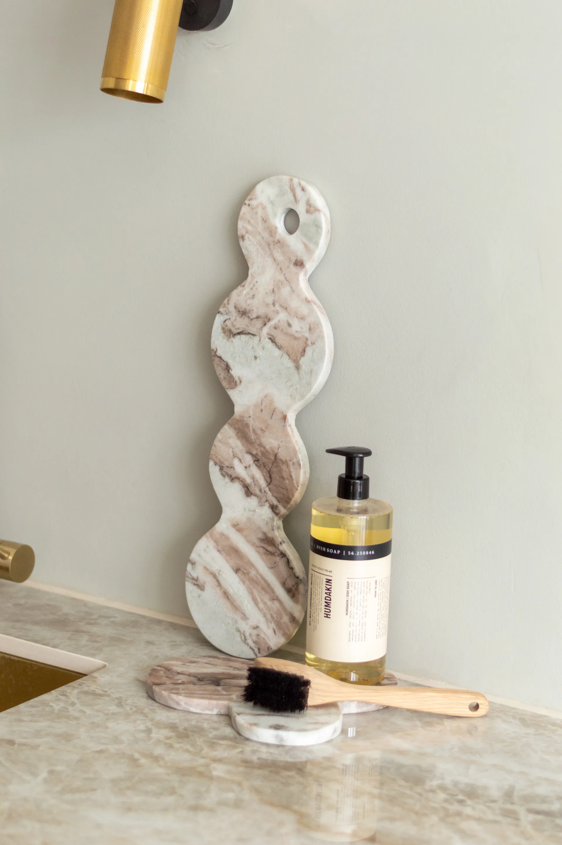 Humdakin Terrazzo plateau, Red/Beige Humdakin