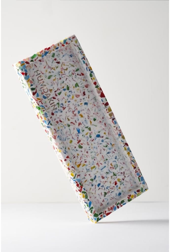 Humdakin Terrazzo presenteerschaaltje 10x25 cm, Rainbow Humdakin