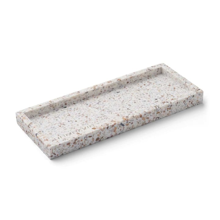 Humdakin Terrazzo presenteerschaaltje 10x25 cm - White-brown - Humdakin