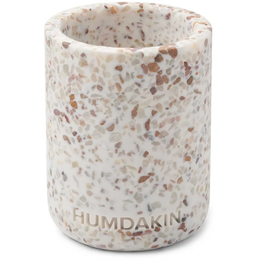 Humdakin Terrazzo tandenborstelbeker 10 cm, White-brown Humdakin