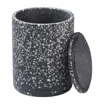 Humdakin Terrazzo vaas met deksel Ø10 cm - Black - Humdakin