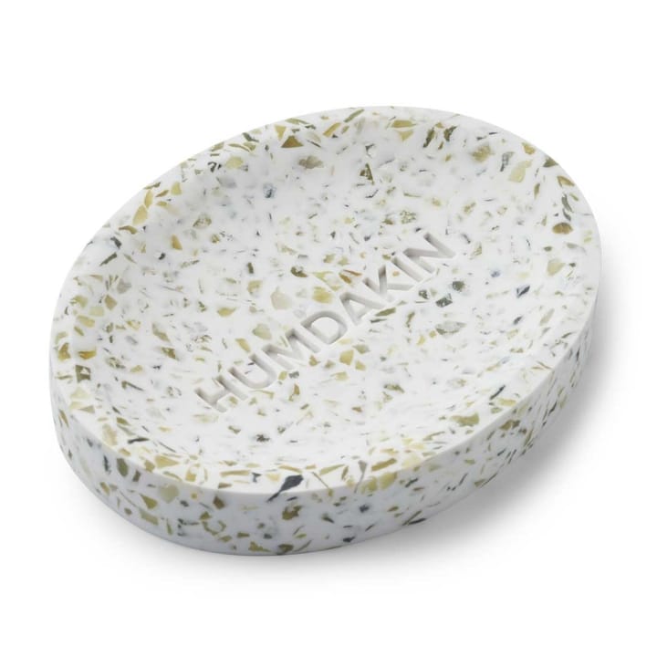 Humdakin Terrazzo zeepbakje 10x13 cm - Green-white - Humdakin