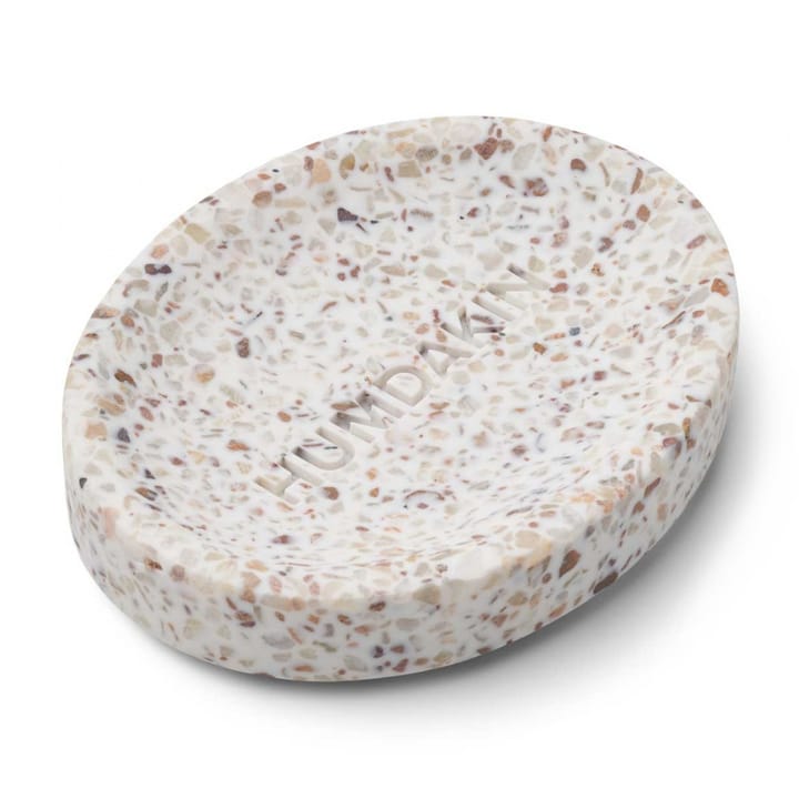 Humdakin Terrazzo zeepbakje 10x13 cm - White-brown - Humdakin