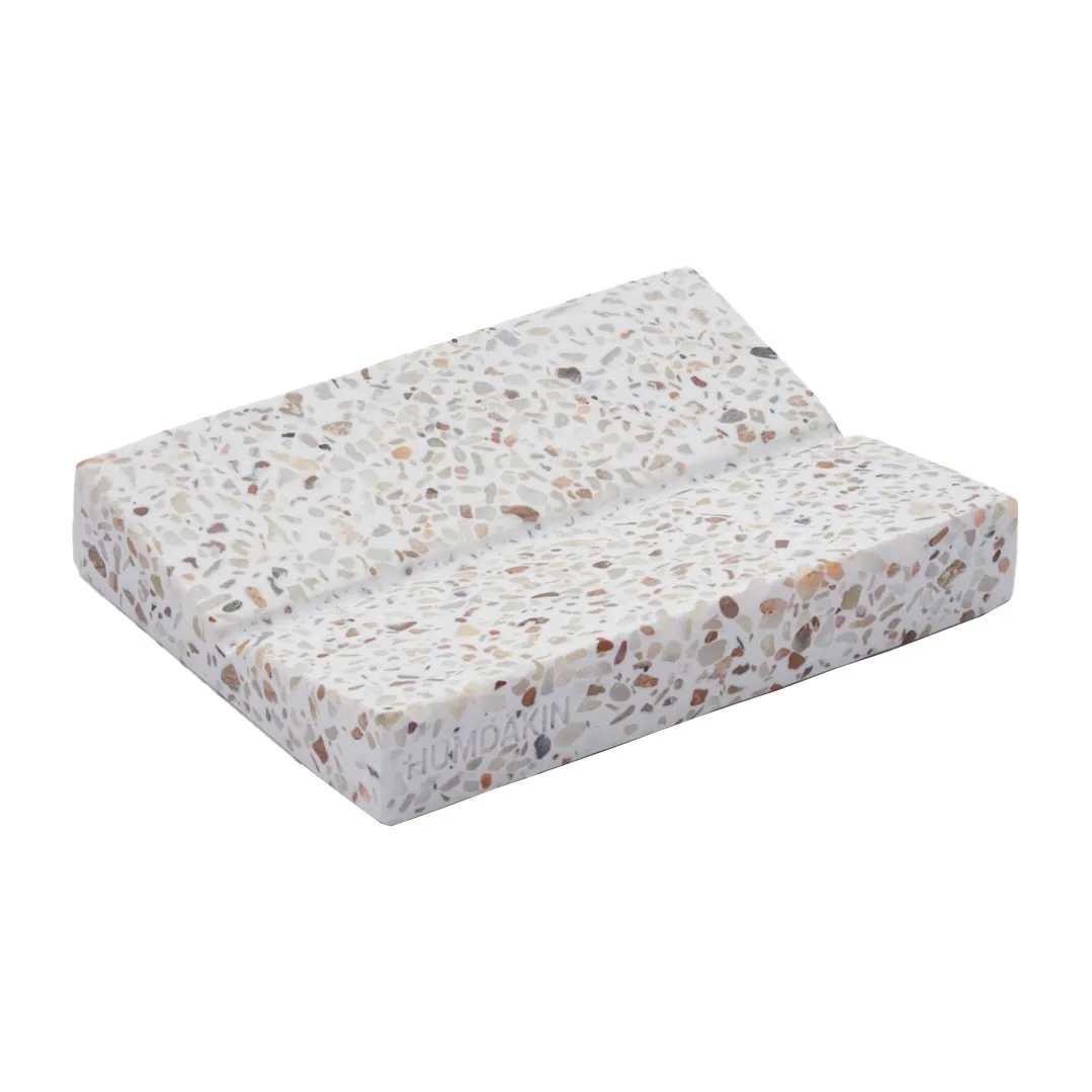 Humdakin Terrazzo zeepbakje 9x19 cm, Rood-beige Humdakin