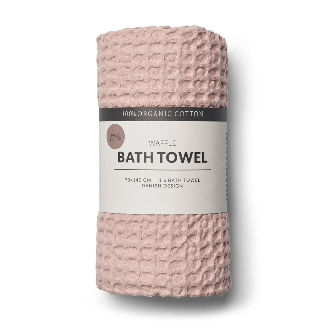 Humdakin Waffle badlaken 70x135 cm, Blush Humdakin