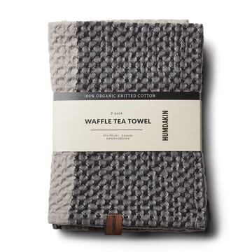 Humdakin Waffle keukenhanddoek 45x70 cm 2-pack - Coal-stone - Humdakin