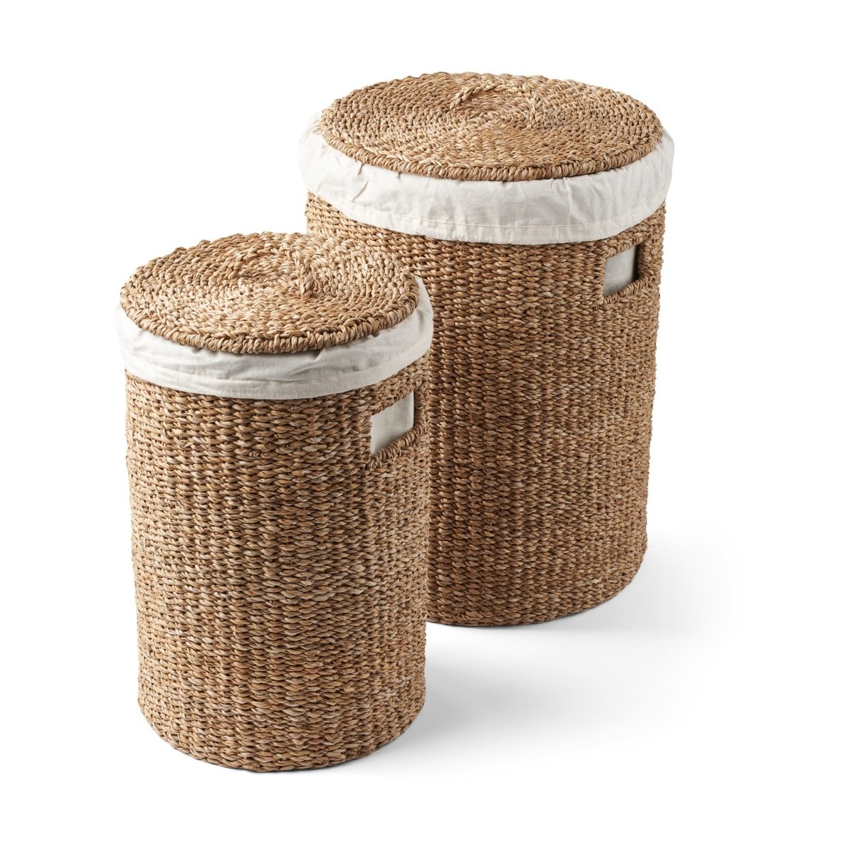 Humdakin wasmand 2-delig Zeegras | Scandinavisch Interieur | Wasmanden | Beige